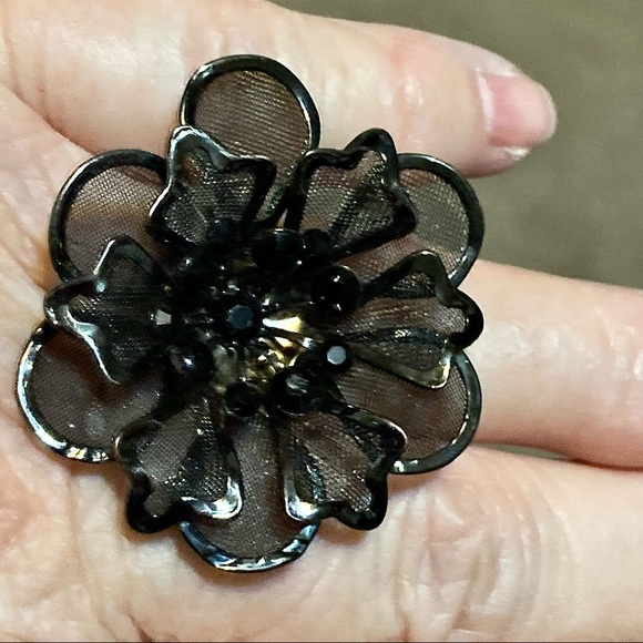 Black mesh ring - Picture 3 of 5